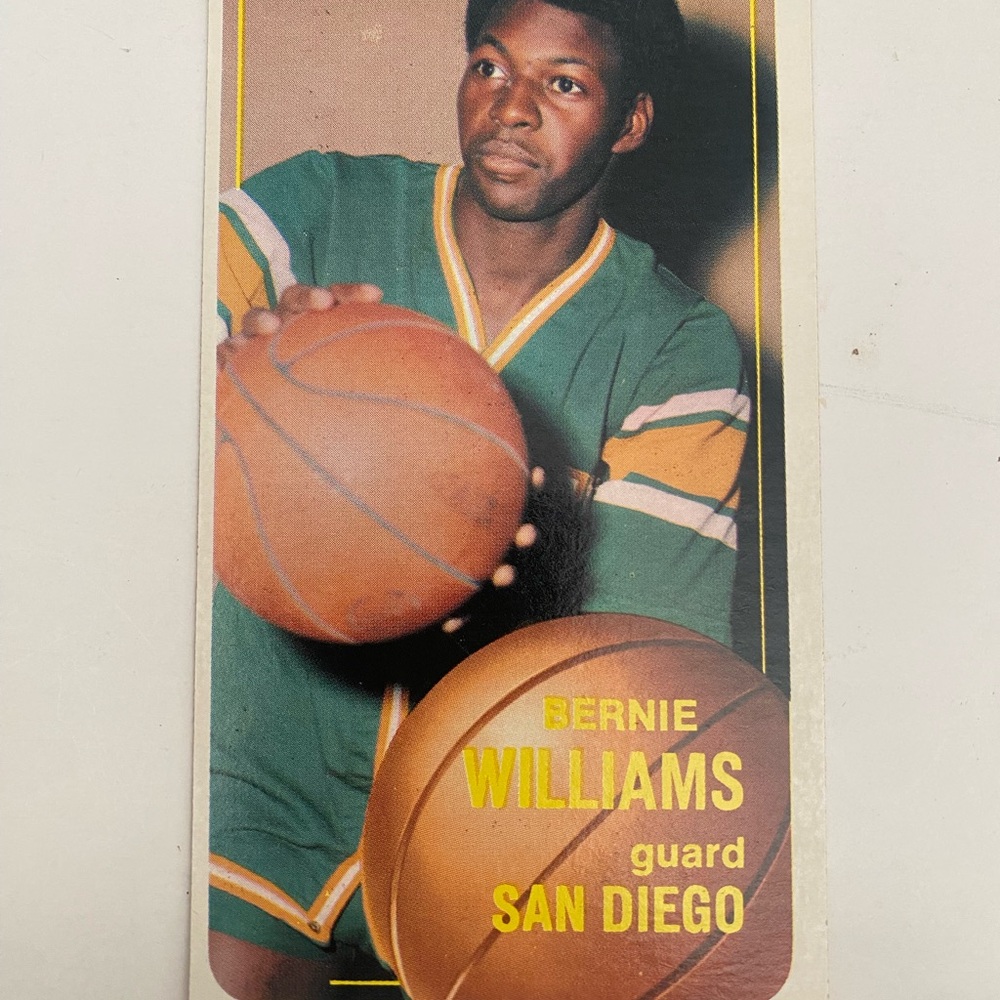 Topps Basketball Card with Green Jersey and Yellow Text